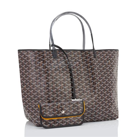 goyard grey or black|goyard black tote bag.